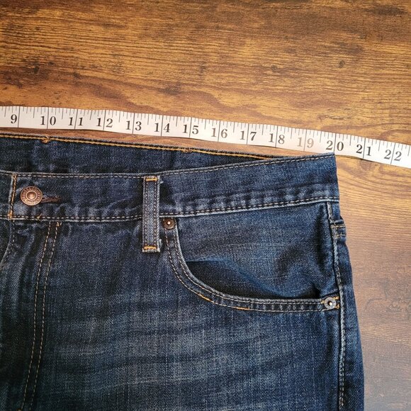 Levi's Jeans Mens 40x32 Slim 527 Bootcut Dark Wash Cotton Denim Western - Picture 6 of 10